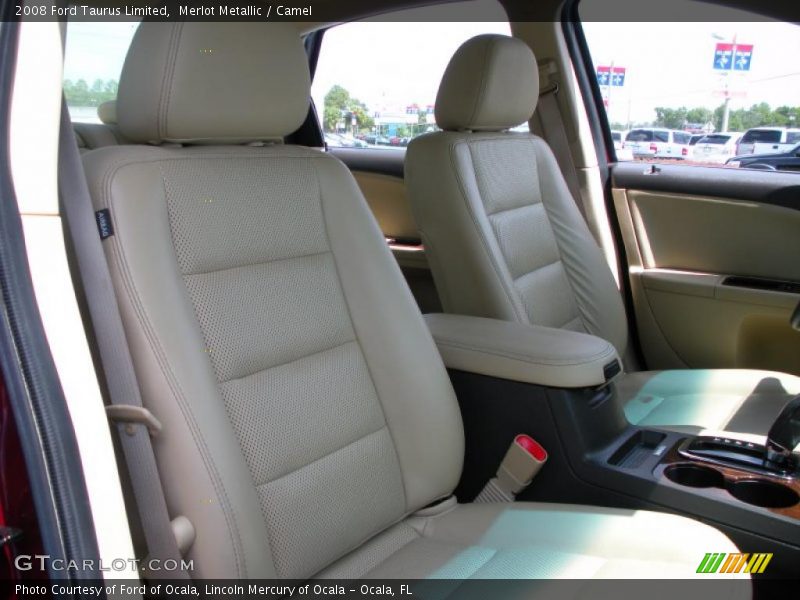 Merlot Metallic / Camel 2008 Ford Taurus Limited