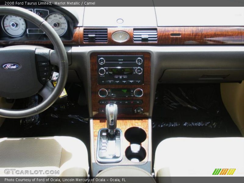 Merlot Metallic / Camel 2008 Ford Taurus Limited