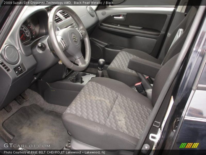 Black Pearl Metallic / Black 2009 Suzuki SX4 Crossover Technology AWD
