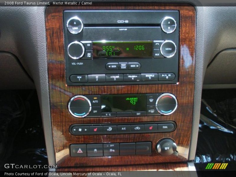 Merlot Metallic / Camel 2008 Ford Taurus Limited
