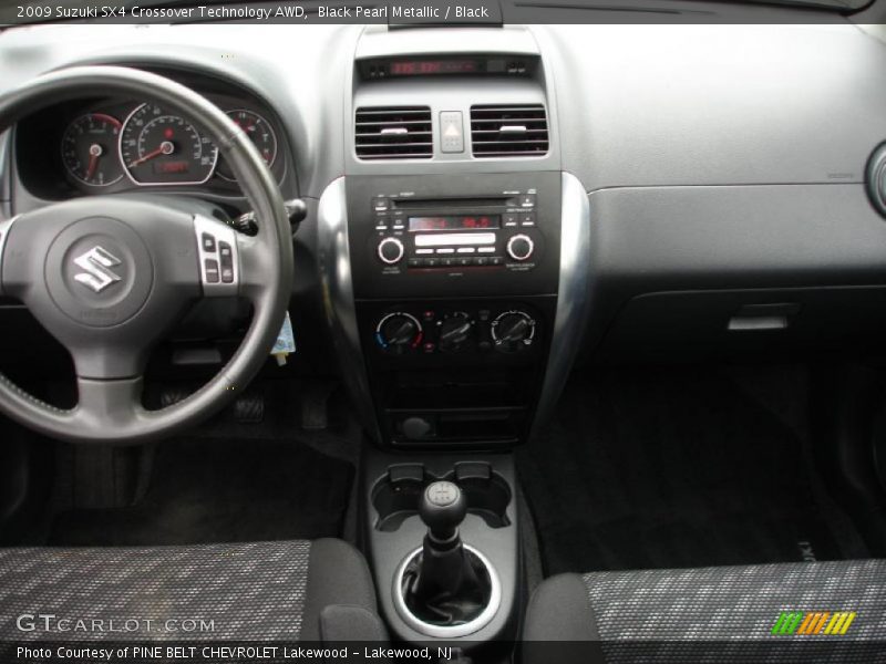 Black Pearl Metallic / Black 2009 Suzuki SX4 Crossover Technology AWD
