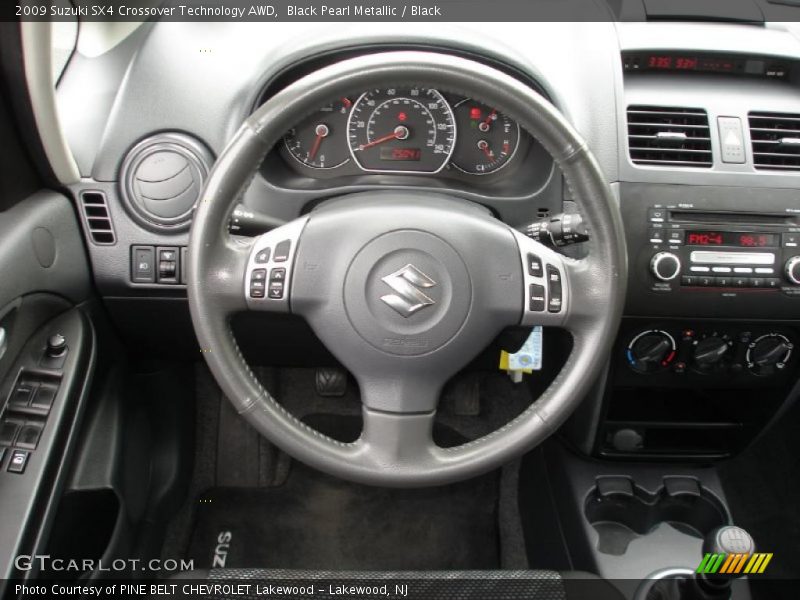Black Pearl Metallic / Black 2009 Suzuki SX4 Crossover Technology AWD