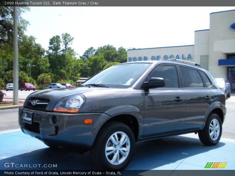 Dark Titanium Gray / Gray 2009 Hyundai Tucson GLS