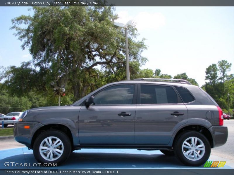 Dark Titanium Gray / Gray 2009 Hyundai Tucson GLS