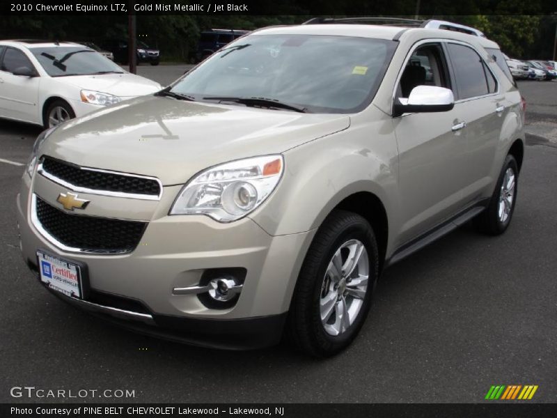 Gold Mist Metallic / Jet Black 2010 Chevrolet Equinox LTZ