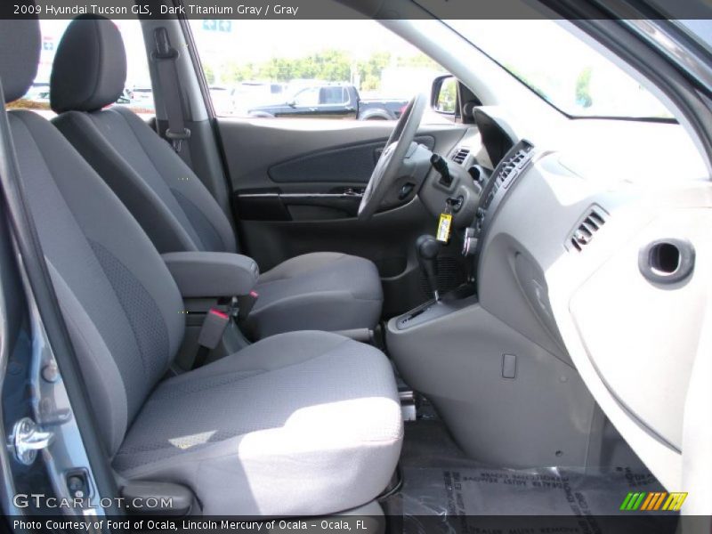 Dark Titanium Gray / Gray 2009 Hyundai Tucson GLS