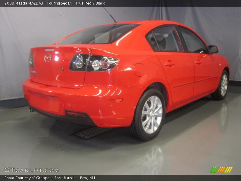 True Red / Black 2008 Mazda MAZDA3 i Touring Sedan