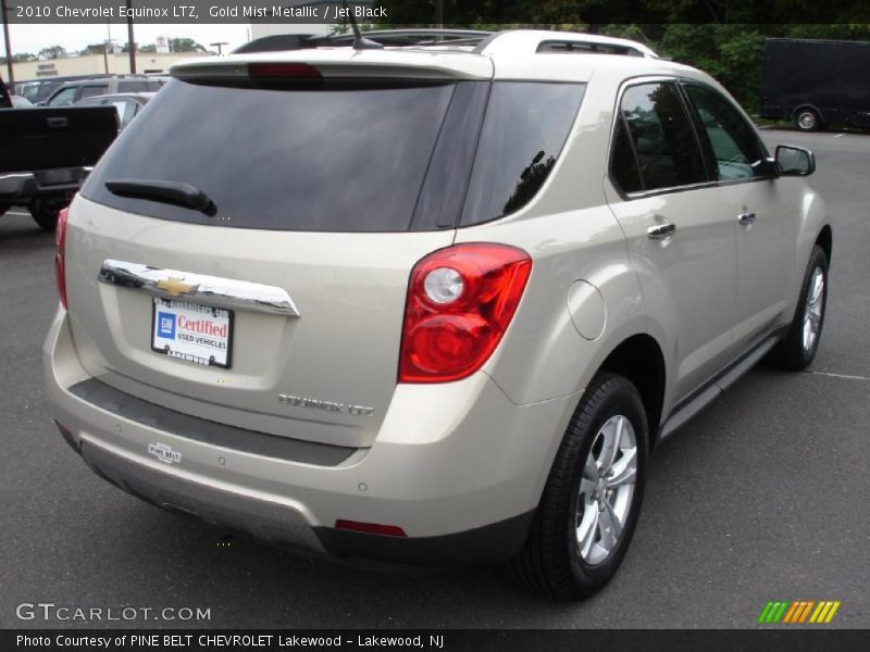 Gold Mist Metallic / Jet Black 2010 Chevrolet Equinox LTZ