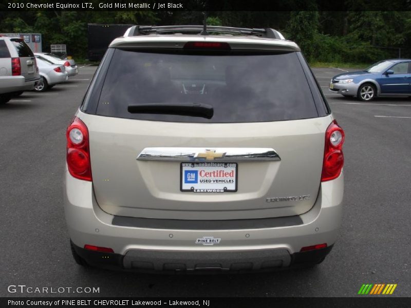Gold Mist Metallic / Jet Black 2010 Chevrolet Equinox LTZ