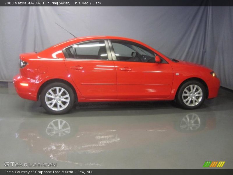 True Red / Black 2008 Mazda MAZDA3 i Touring Sedan