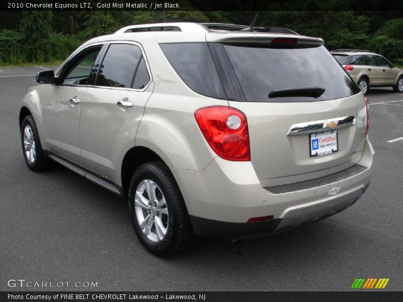 Gold Mist Metallic / Jet Black 2010 Chevrolet Equinox LTZ