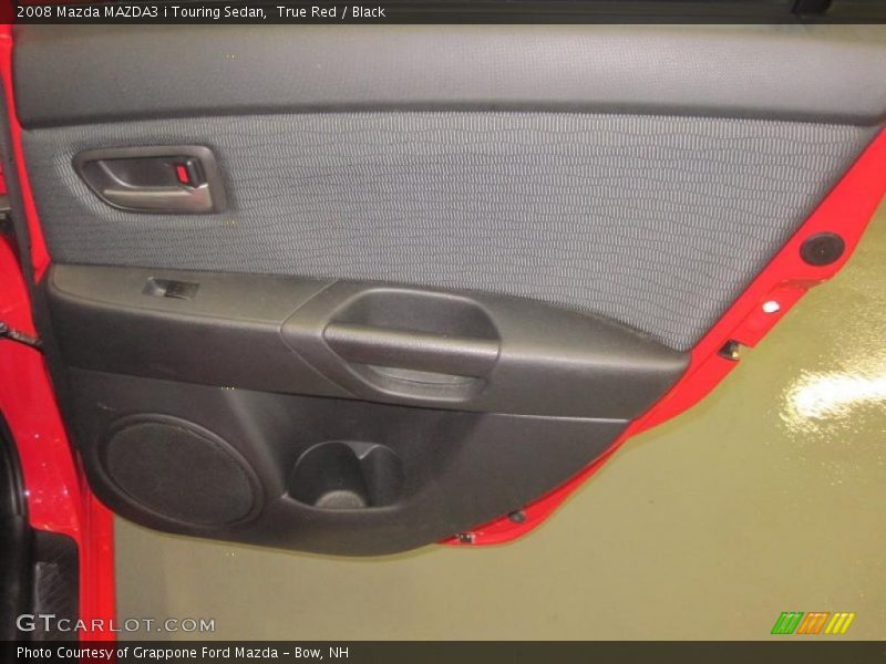 True Red / Black 2008 Mazda MAZDA3 i Touring Sedan