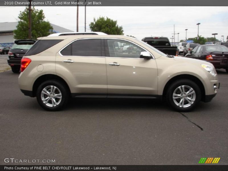 Gold Mist Metallic / Jet Black 2010 Chevrolet Equinox LTZ