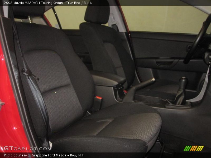 True Red / Black 2008 Mazda MAZDA3 i Touring Sedan