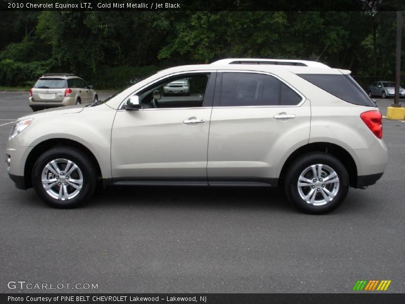 Gold Mist Metallic / Jet Black 2010 Chevrolet Equinox LTZ