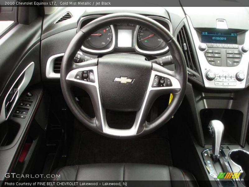Gold Mist Metallic / Jet Black 2010 Chevrolet Equinox LTZ