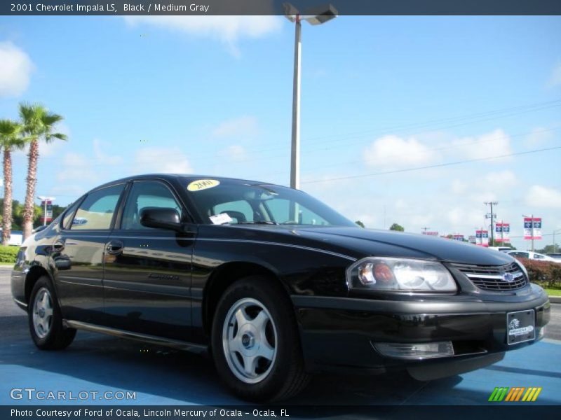 Black / Medium Gray 2001 Chevrolet Impala LS