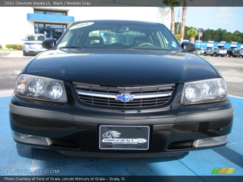 Black / Medium Gray 2001 Chevrolet Impala LS