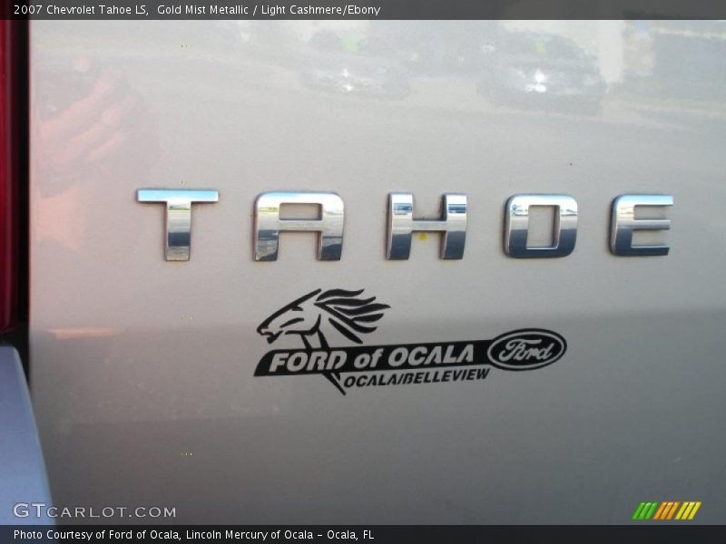 Gold Mist Metallic / Light Cashmere/Ebony 2007 Chevrolet Tahoe LS