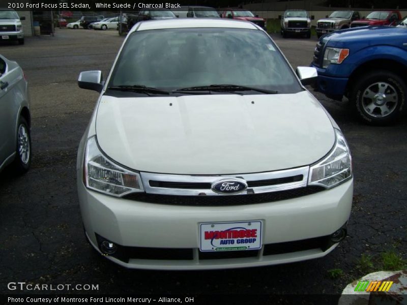 White Suede / Charcoal Black 2010 Ford Focus SEL Sedan