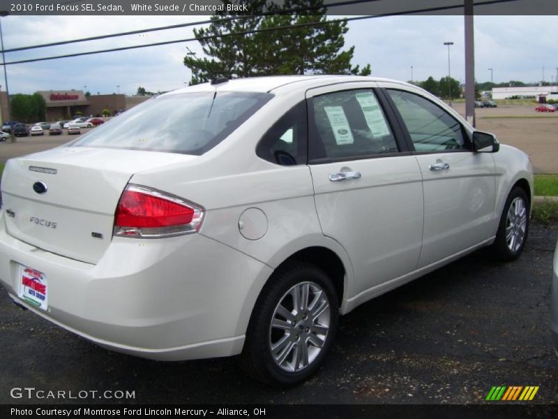 White Suede / Charcoal Black 2010 Ford Focus SEL Sedan