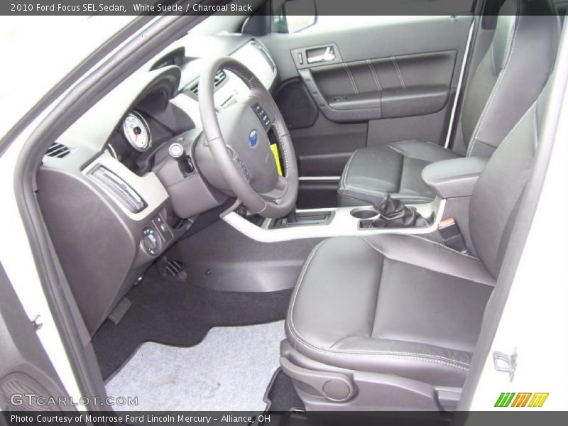 White Suede / Charcoal Black 2010 Ford Focus SEL Sedan