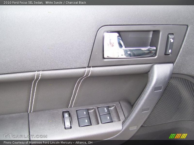White Suede / Charcoal Black 2010 Ford Focus SEL Sedan