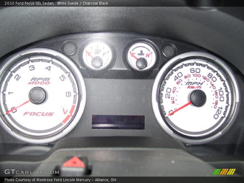 White Suede / Charcoal Black 2010 Ford Focus SEL Sedan