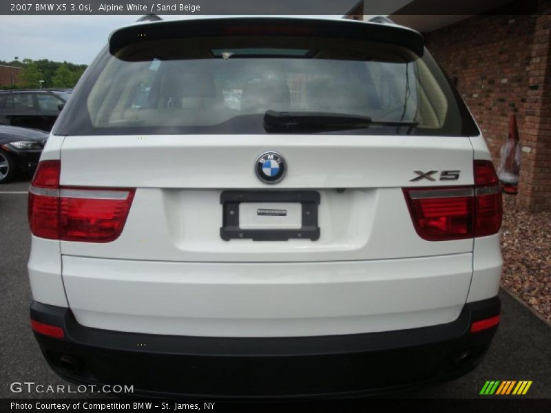 Alpine White / Sand Beige 2007 BMW X5 3.0si