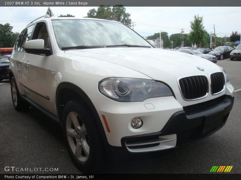 Alpine White / Sand Beige 2007 BMW X5 3.0si