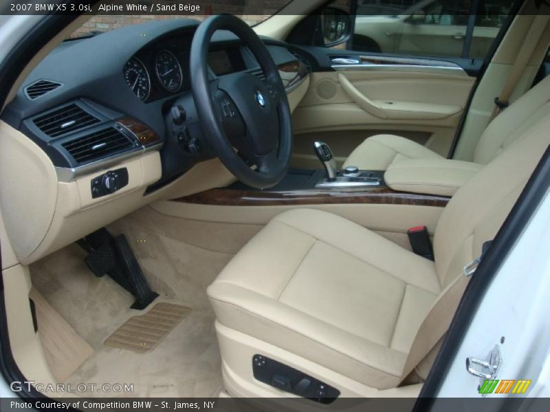 Alpine White / Sand Beige 2007 BMW X5 3.0si