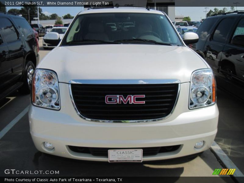 White Diamond Tintcoat / Light Tan 2011 GMC Yukon SLT