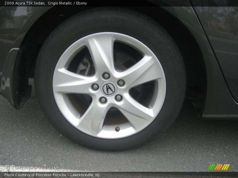 Grigio Metallic / Ebony 2009 Acura TSX Sedan