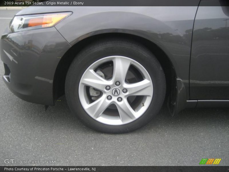 Grigio Metallic / Ebony 2009 Acura TSX Sedan