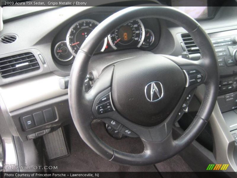 Grigio Metallic / Ebony 2009 Acura TSX Sedan