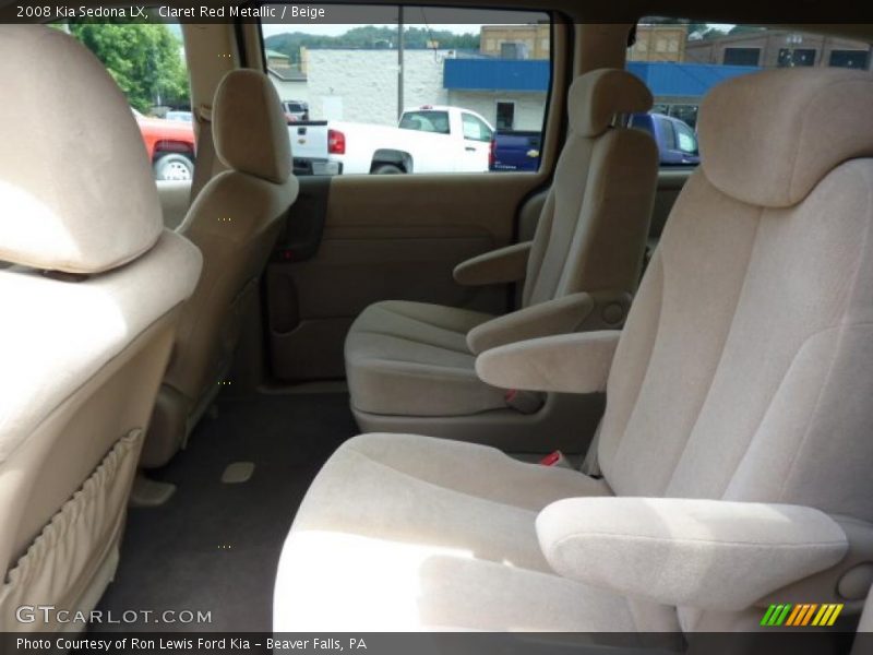 Claret Red Metallic / Beige 2008 Kia Sedona LX