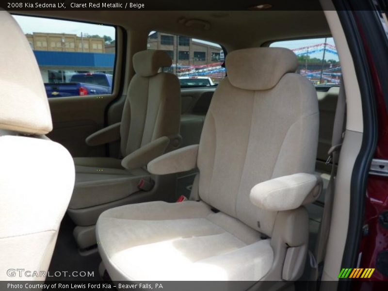 Claret Red Metallic / Beige 2008 Kia Sedona LX