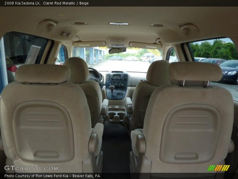 Claret Red Metallic / Beige 2008 Kia Sedona LX