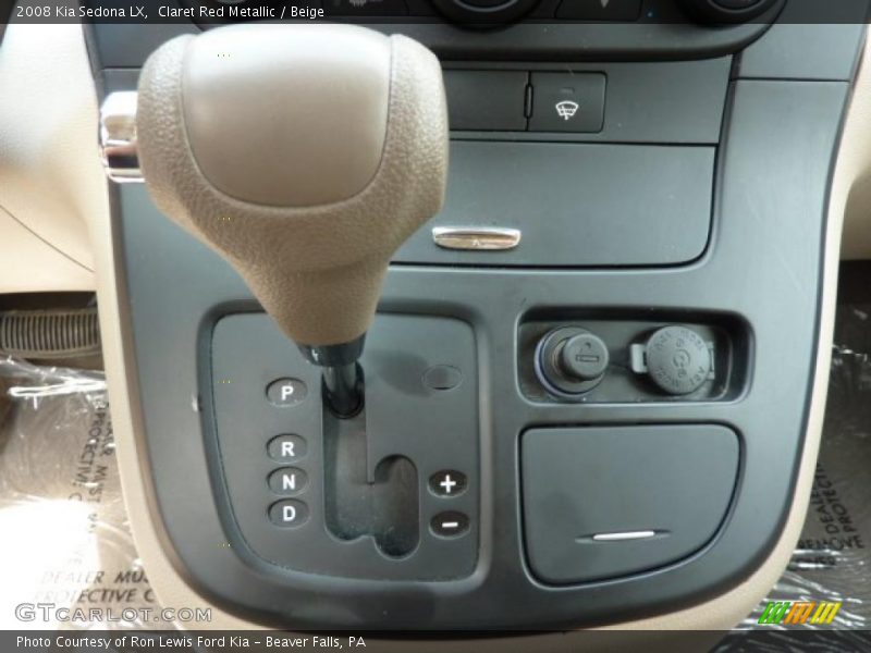 Claret Red Metallic / Beige 2008 Kia Sedona LX