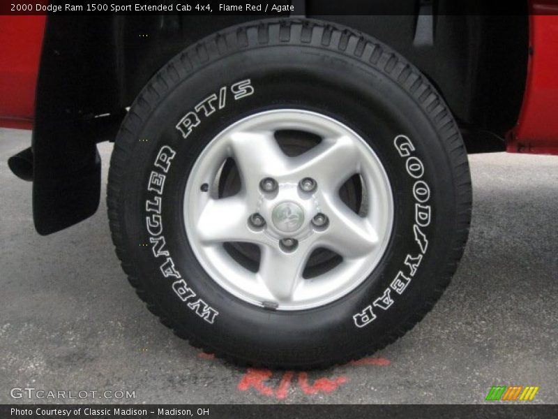 Flame Red / Agate 2000 Dodge Ram 1500 Sport Extended Cab 4x4
