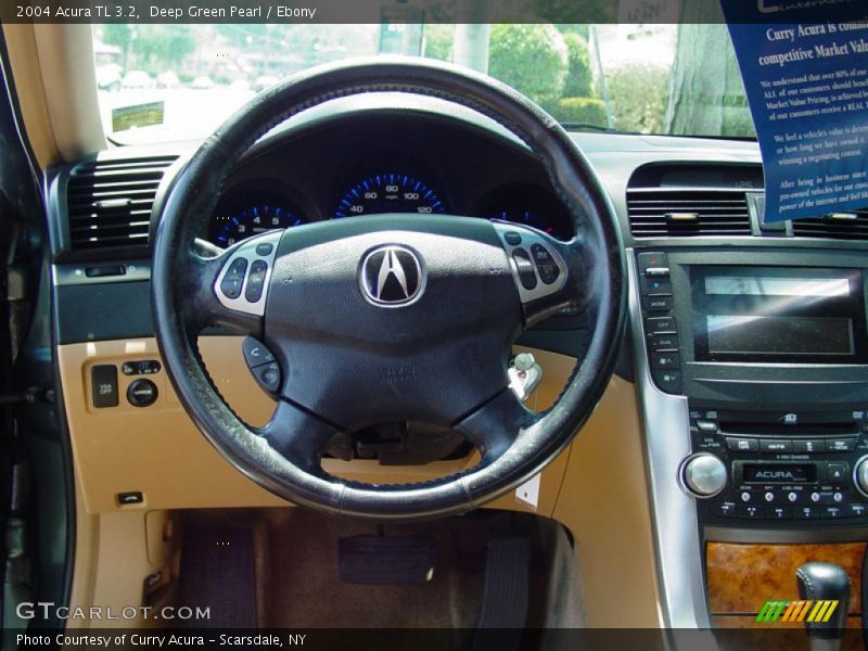 Deep Green Pearl / Ebony 2004 Acura TL 3.2