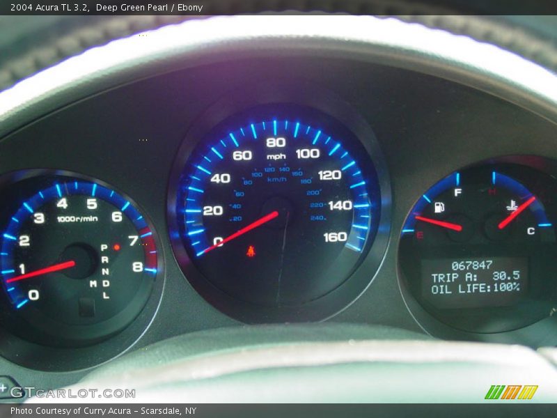 Deep Green Pearl / Ebony 2004 Acura TL 3.2