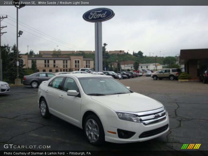 White Suede / Medium Light Stone 2010 Ford Fusion SE
