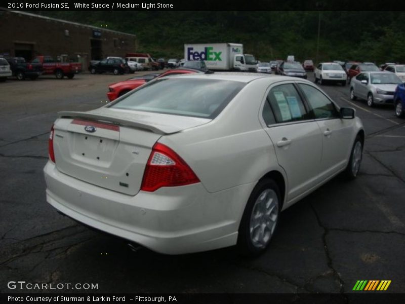 White Suede / Medium Light Stone 2010 Ford Fusion SE