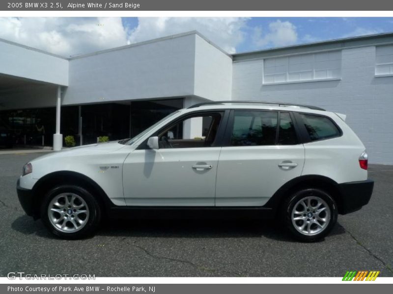 Alpine White / Sand Beige 2005 BMW X3 2.5i