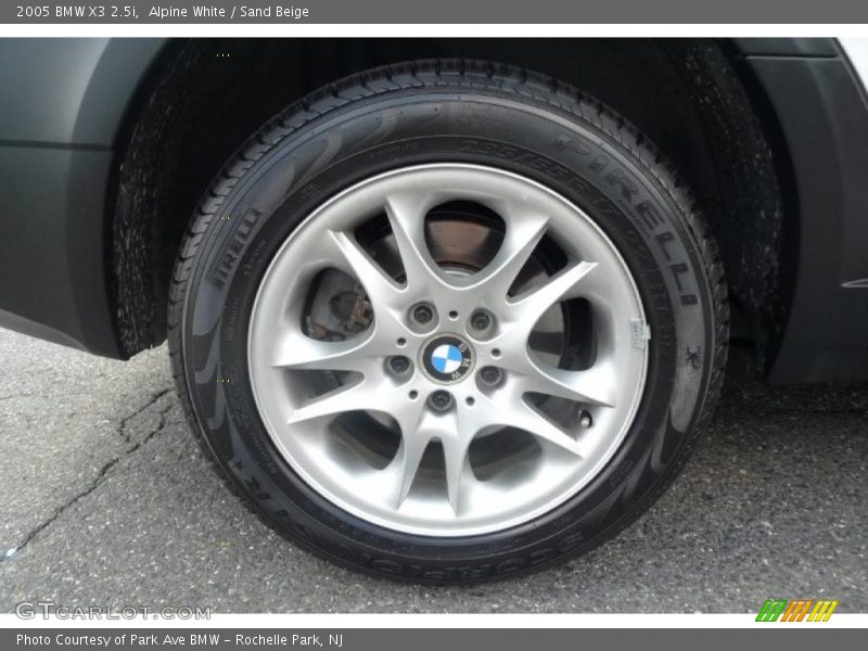 Alpine White / Sand Beige 2005 BMW X3 2.5i
