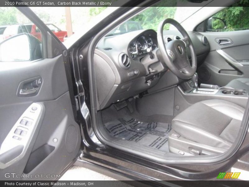 Carbon Black Metallic / Ebony 2010 Pontiac G6 GT Sedan