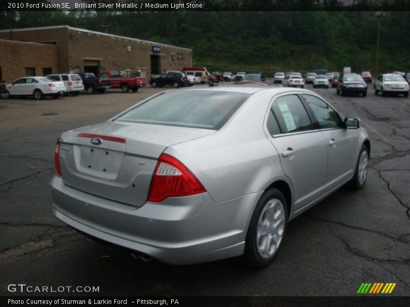 Brilliant Silver Metallic / Medium Light Stone 2010 Ford Fusion SE