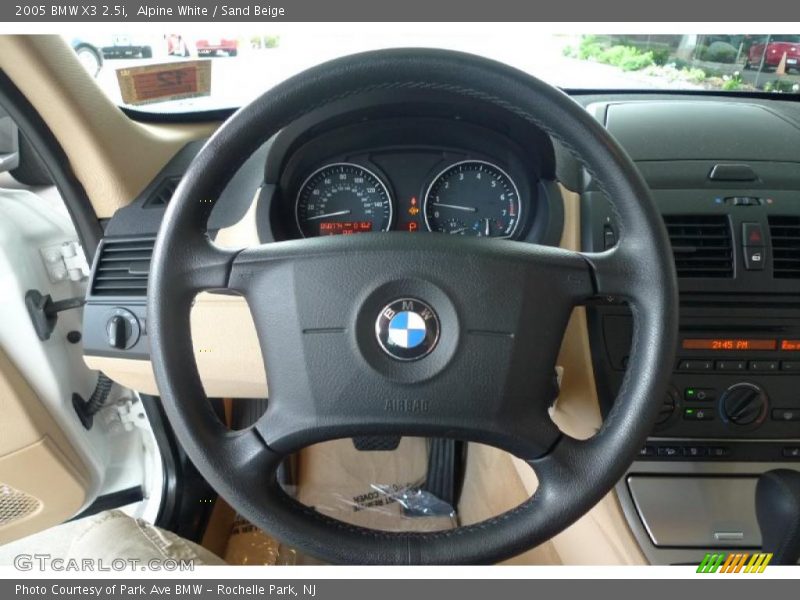 Alpine White / Sand Beige 2005 BMW X3 2.5i