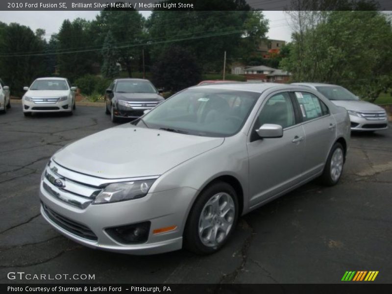 Brilliant Silver Metallic / Medium Light Stone 2010 Ford Fusion SE